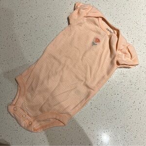 Carter's Soft Peach Striped Bodysuit